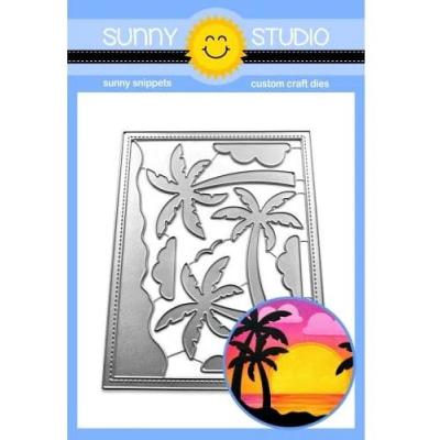 Sunny Studio Dies - Tropical Trees Backdrop